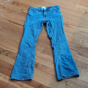 H&M Low Waist Split Hem Boot Cut Jeans